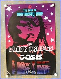 Black Crowes Oasis Tour Of Brotherly Love 2001 Original Concert Poster Tour