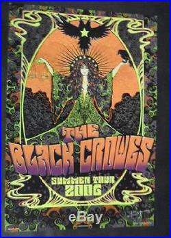 Black Crowes Summer 2006 Concert Poster Biffle Silkscreen Original