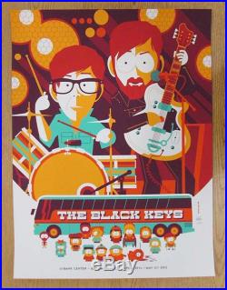 Black Keys Broomfield 2012 Concert Poster South Park Silkscreen Original