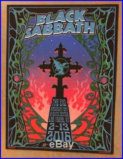 Black Sabbath Ozzy Osbourne Las Vegas 2016 Original Concert Poster Dubois