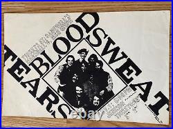 Blood Sweat And Tears MSU 1969 Original Concert Poster
