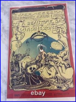 Bloomfield Kooper Lading Zone Original Rock Poster 1968 Bill Graham Fillmore Bloomfield Kooper Lading Zone Original Rock Poster 1968 Bill Graham Fillmore