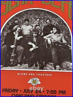 Bob Dylan Grateful Dead 1st Printing BGP Original Concert Poster From 1987
