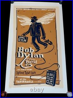 Bob Dylan Silkscreen Concert Poster #26/100 Atlanta 2004 Rare Print not vinyl