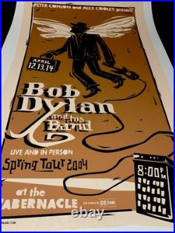 Bob Dylan Silkscreen Concert Poster #26/100 Atlanta 2004 Rare Print not vinyl