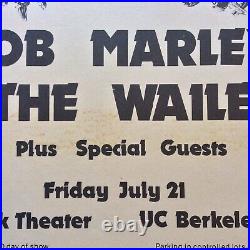 Bob Marley And The Wailers Original Concert Poster at Greek Theater UC Berkeley