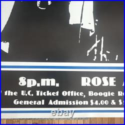 Bob Seger Original Concert Poster 22x17 1976 Central Michigan Rare 70's NOS