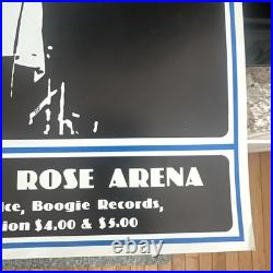 Bob Seger Original Concert Poster 22x17 1976 Central Michigan Rare 70's NOS