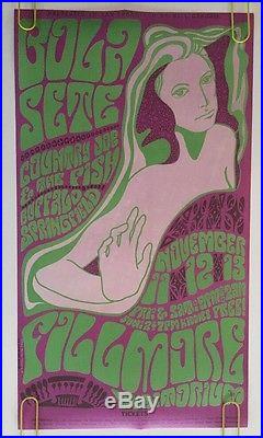 Bola Sete Country Joe & Buffalo Springfield Concert Poster Bill Graham Fillmore