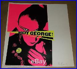 Boy George Seattle 1995 silksccreen concert poster Art Chantry signed