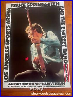 Bruce Springsteen Original 1981 Los Angeles Concert Poster 22 x 30 1/2 Exc Bruce Springsteen Original 1981 Los Angeles Concert Poster 22 x 30 1/2 Exc