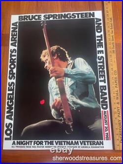 Bruce Springsteen Original 1981 Los Angeles Concert Poster 22 x 30 1/2 Exc Bruce Springsteen Original 1981 Los Angeles Concert Poster 22 x 30 1/2 Exc