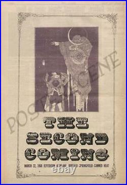 Buffalo Springfield Jefferson Airplane Kaleidoscope 1968 Concert Ad Poster Orig
