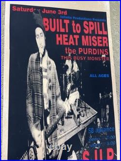 Built To Spill Heatmiser Original Seattle Concert Poster Elliott Smith