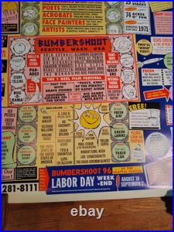 Bumbershoot Original Seattle 1996 Official Concert Poster Rare HTF OOP Amazing Bumbershoot Original Seattle 1996 Official Concert Poster Rare HTF OOP Amazing