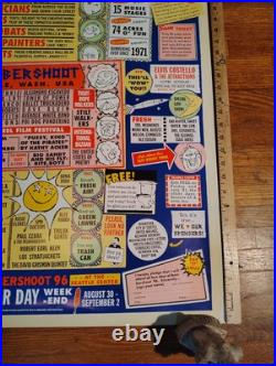 Bumbershoot Original Seattle 1996 Official Concert Poster Rare HTF OOP Amazing Bumbershoot Original Seattle 1996 Official Concert Poster Rare HTF OOP Amazing