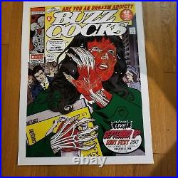 Buzzcocks Autographed Riot Fest Poster