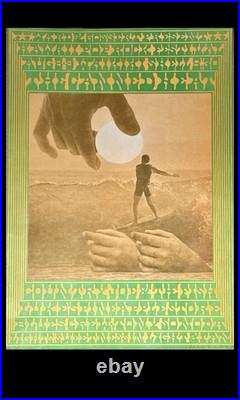 CANNED HEAT NEON ROSE NR16 1967 concert poster VICTOR MOSCOSO NM Signed