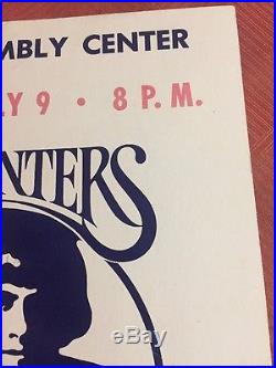 CARPENTERS Concert Poster July 9 1972 Tulsa OK Original Richard Karen 14 By 22