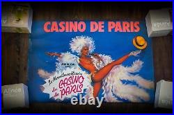 CASINO DE PARIS JEAN MEJAN 1982 14 x 22 Rolled Music Concert Poster Original