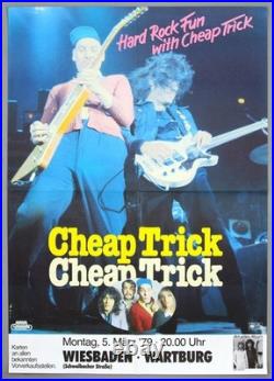 CHEAP TRICK mega rare vintage original 1979 HEAVEN TONIGHT concert poster