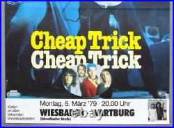 CHEAP TRICK mega rare vintage original 1979 HEAVEN TONIGHT concert poster