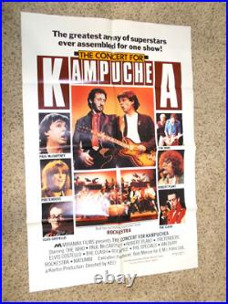 CONCERT FOR KAMPUCHEA one sheet movie poster