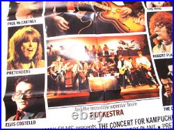CONCERT FOR KAMPUCHEA one sheet movie poster