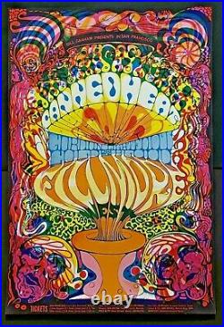 Canned Heat Gordon Lightfoot PSYCHEDELIC Original Fillmore Concert Poster 1968