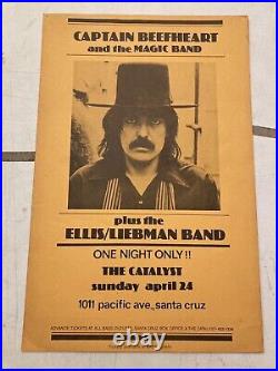 Captain Beefheart & Magic Band ORIGINAL Concert Poster Santa Cruz
