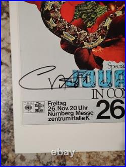 Carlos Santana Signed Concert Poster Vip Backstage Pass + After Party Pass+ Coa