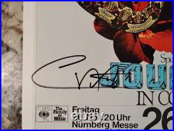 Carlos Santana Signed Concert Poster Vip Backstage Pass + After Party Pass+ Coa