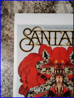 Carlos Santana Signed Concert Poster Vip Backstage Pass + After Party Pass+ Coa