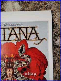 Carlos Santana Signed Concert Poster Vip Backstage Pass + After Party Pass+ Coa