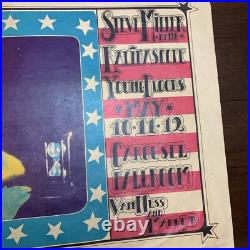 Carousel ballroom Steve Miller Youngbloods Original 1968 Concert Poster 22 X27