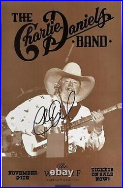 Charlie Daniels 11 X 17 Signed Concert Poster From 2006-MUSIC LEGEND d. 2020