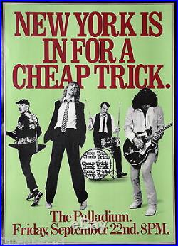 Cheap Trick Live At The Palladium New York Vintage Original 1978 Concert Poster