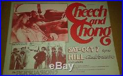 Cheech And Chong And The Persuasions Gary Grimshaw Concert Poster Original Print