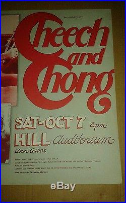 Cheech And Chong And The Persuasions Gary Grimshaw Concert Poster Original Print