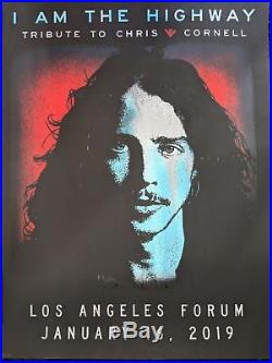 Chris Cornell Poster + ticket I Am The Highway Tribute Concert Forum 1/16/2019
