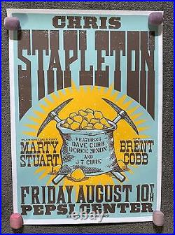 Chris Stapleton Denver 2018 Original Silkscreen Concert Poster