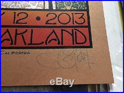 Chuck Sperry 2013 Soundgarden Concert Poster Bronze Variant Rare Art Oakland CA