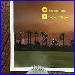 Coachella 2004 Official RARE Line Up Poster Authentic Festival Transit Theme Art