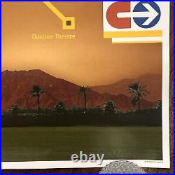 Coachella 2004 Official RARE Line Up Poster Authentic Festival Transit Theme Art