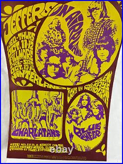 Concert Poster 14 x 21 Jefferson Airplane Fillmore Winterland San Francisco Ca Concert Poster 14 x 21 Jefferson Airplane Fillmore Winterland San Francisco Ca