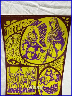 Concert Poster 14 x 21 Jefferson Airplane Fillmore Winterland San Francisco Ca Concert Poster 14 x 21 Jefferson Airplane Fillmore Winterland San Francisco Ca