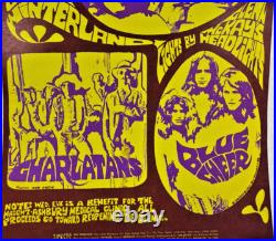 Concert Poster 14 x 21 Jefferson Airplane Fillmore Winterland San Francisco Ca Concert Poster 14 x 21 Jefferson Airplane Fillmore Winterland San Francisco Ca