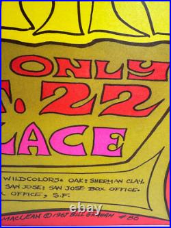 Concert Poster 14x 21 Donovan 1 night only 1967 Bill Graham Maclean design SF Concert Poster 14x 21 Donovan 1 night only 1967 Bill Graham Maclean design SF