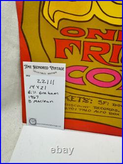 Concert Poster 14x 21 Donovan 1 Night Only 1967 Bill Graham Maclean Concert Poster 14x 21 Donovan 1 Night Only 1967 Bill Graham Maclean