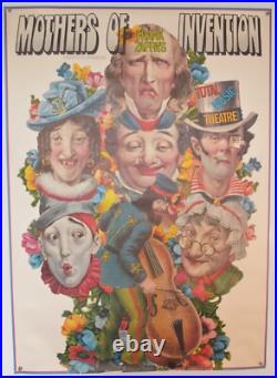 Concert Poster Frank Zappa's Mothers of Invention Gunther Kieser 1971 Concert Poster Frank Zappa's Mothers of Invention Gunther Kieser 1971